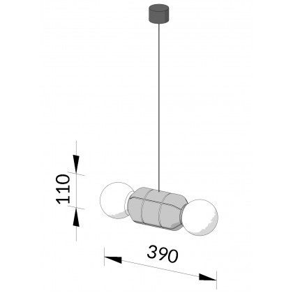 Подвесной светильник Navazi small horizontal lamp
